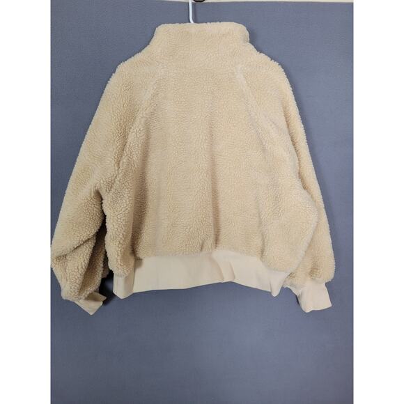 The Drop Women's Lee Sherpa Bomber Jacket Sandstorm Size 2X - Picture 9 of 9